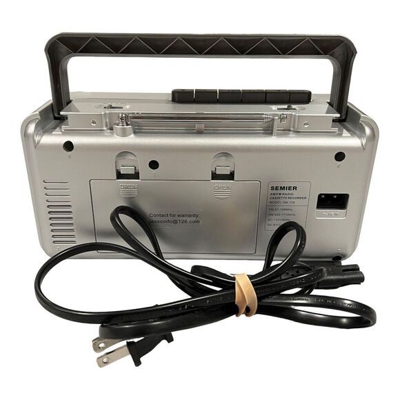 Semier SM-138 Vintage AM/FM Radio Cassette Recorder - Picture 5 of 8
